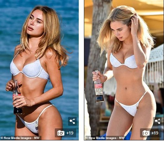 Giải trí - Siêu mẫu nội y Kimberley Garner 'gợi cảm đến từng centimet' trên bãi biển (Hình 6).