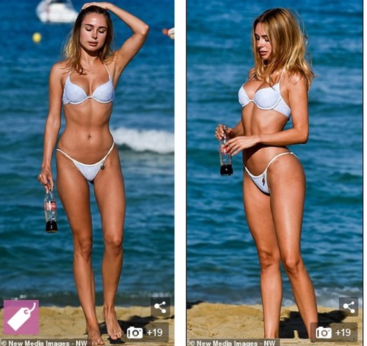 Giải trí - Siêu mẫu nội y Kimberley Garner 'gợi cảm đến từng centimet' trên bãi biển (Hình 7).