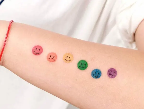 Rainbow emojis by @tattooist_chunsang