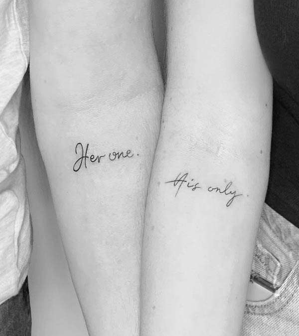 His one her only tattoos by @nillo.ink