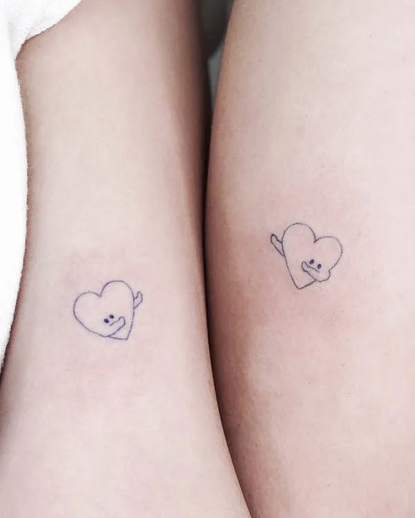 Heart symbolic love tattoo by @amoebazoo