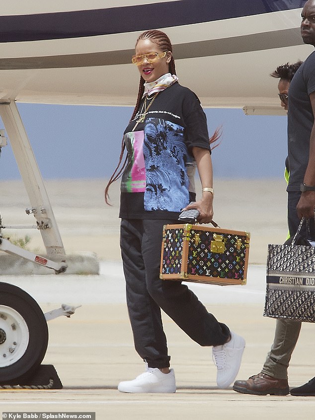 Style icon: Rihanna, 31, was spotted in her hometown of Bridgetown, Barbados on Thursday