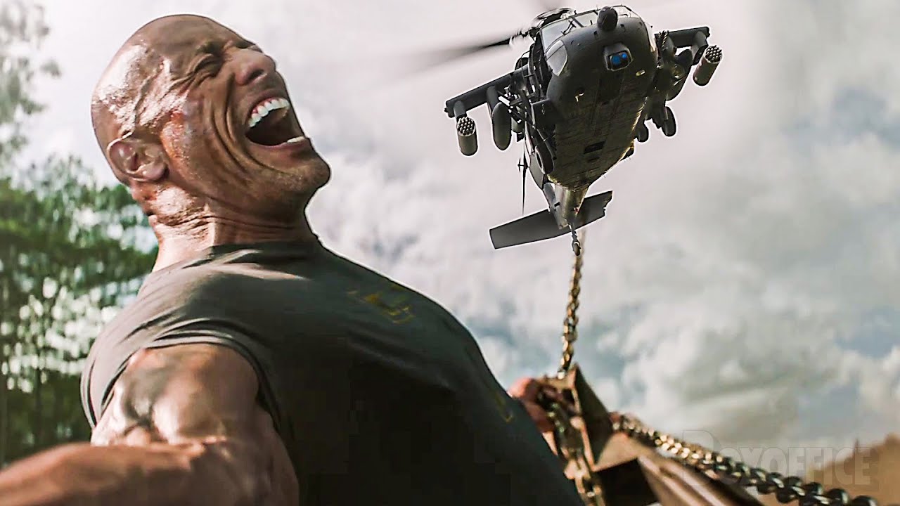 Dwayne Johnson VS Helicopter (Barehands Duel) | Fast & Furious Presents: Hobbs & Shaw | CLIP - YouTube
