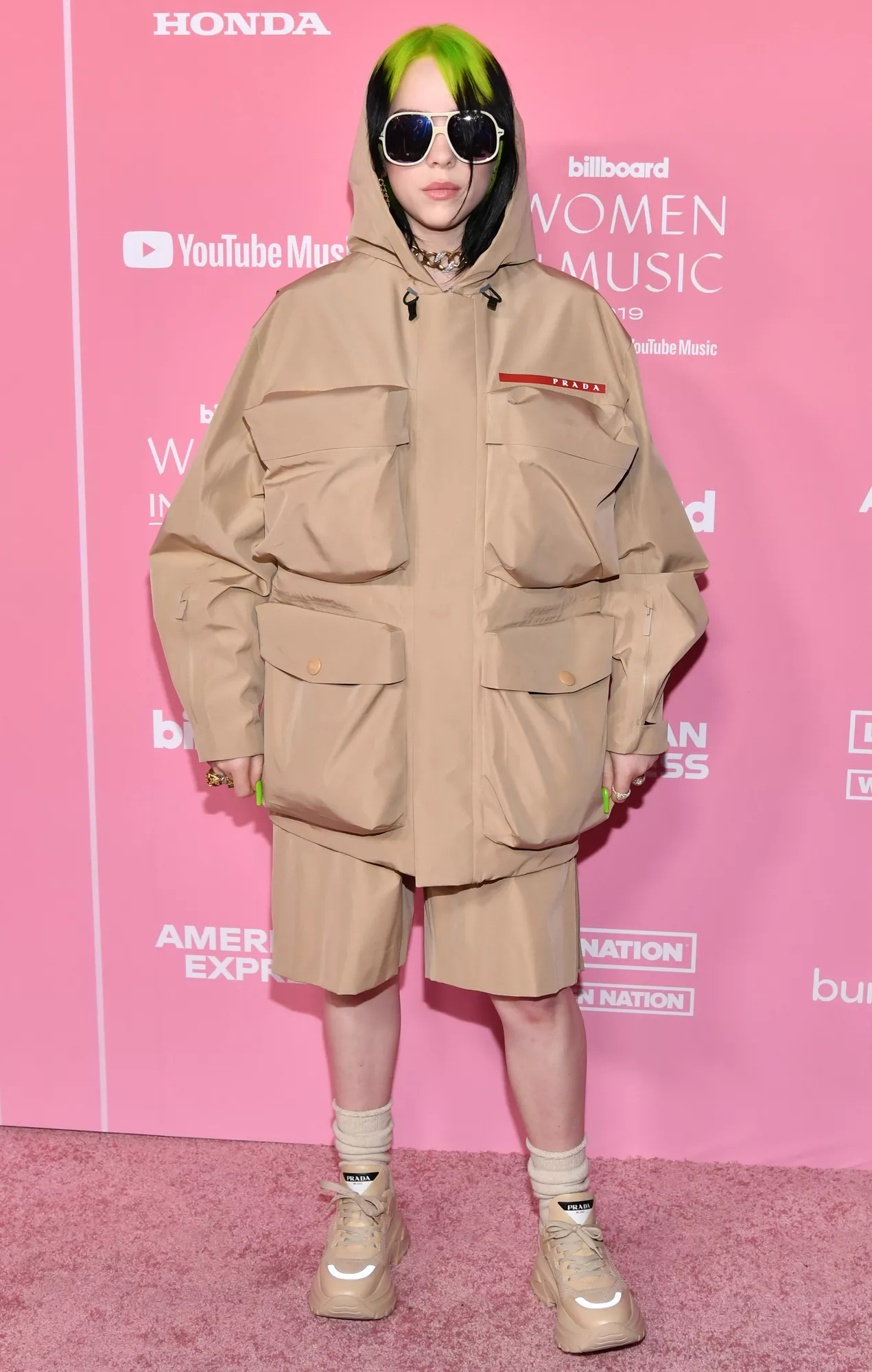 Billie Eilish attends Billboard Women In Music 2019, presented by YouTube Music, on December 12, 2019 in Los Angeles, California