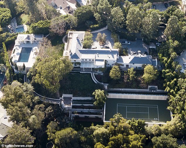 The pop superstar was zipped off to her Beverly Hills mansion where she hunkered down