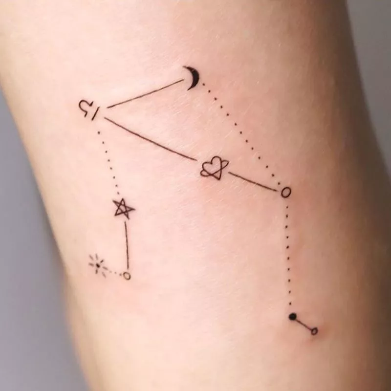 Astrology Tattoos Libra Constellation