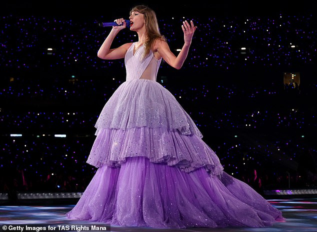 Taylor rocked a whole host of stunning outfits as she stormed the stage and put on the performance of her life for the 96,000-strong crowd - her biggest audience to date