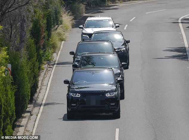 Just hours ahead of her second concert on Saturday, Taylor was spotted arriving in chauffeured FBI-style as she made her way to the stadium for sound-check