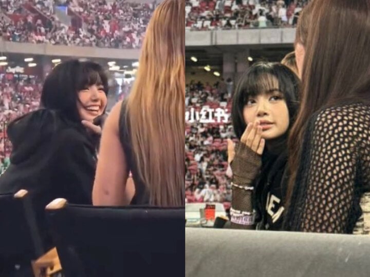 Lisa appeared at Taylor Swift's concert in Singapore on March 3.