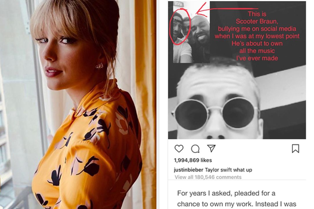 "This is Scooter Braun, bullying me on social networks at my worst moment. He is about to own all of my music" - Taylor shared in her letter.