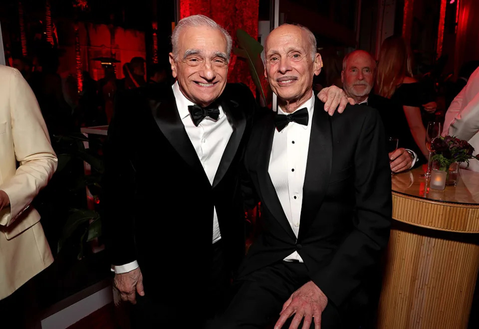 Martin Scorsese and John Waters attend the 2024 Vanity Fair Oscar Party Hosted By Radhika Jones at Wallis Annenberg Center for the Performing Arts on March 10, 2024 in Beverly Hills, California.