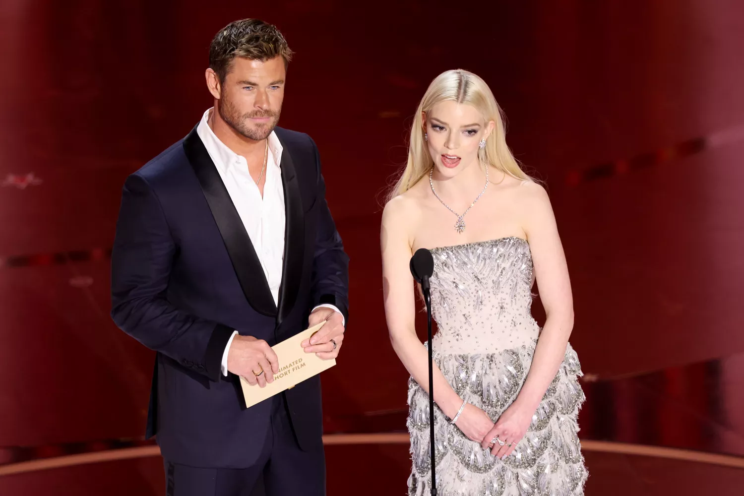 Chris Hemsworth and Anya Taylor-Joy at the 96th Annual Oscars 