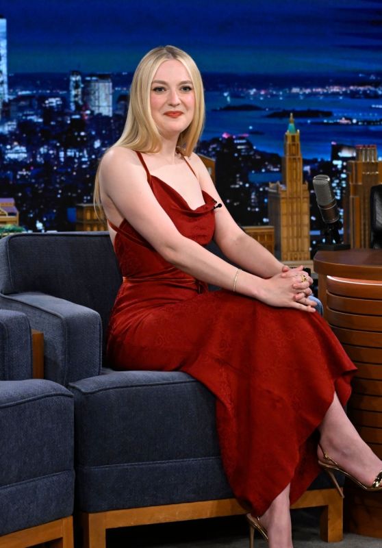 Dakota Fanning at The Tonight Show Starring Jimmy Fallon in New York 03/25/2024