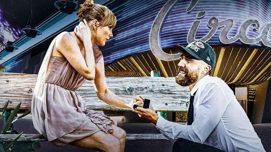 Chiefs: Odds released for Travis Kelce proposing to Taylor Swift during  Super Bowl 58