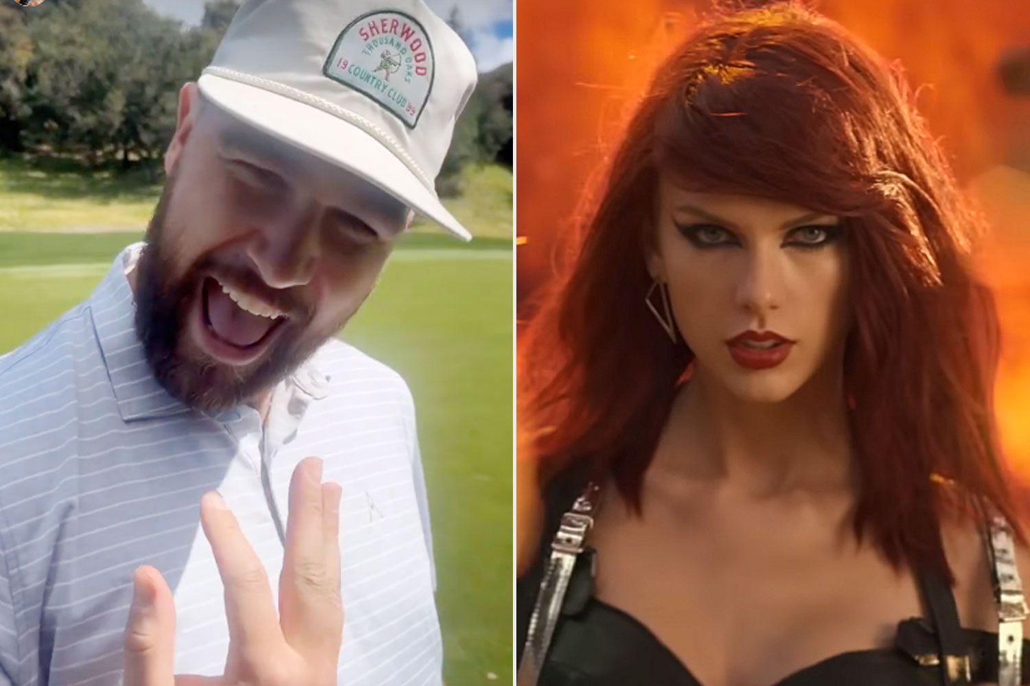 Travis Kelce Golfs While Blasting Taylor Swift's 'Bad Blood'