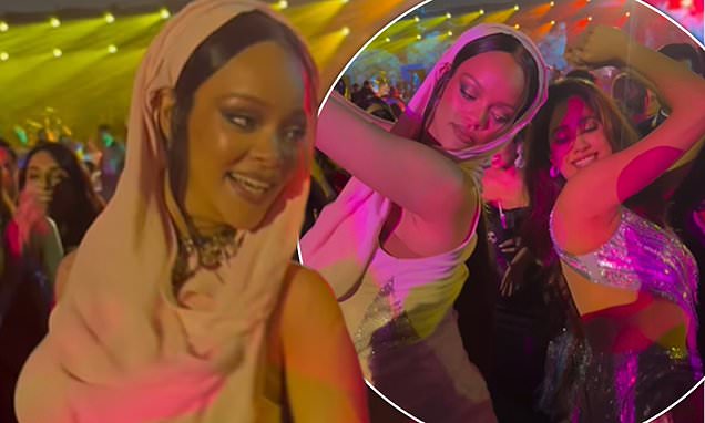 Rihanna fans spot the moment she pulled back on her 'iconic' twerk at £5M wedding gig but laud her impressive skills: 'She realised it would be too much!' | Daily Mail Online
