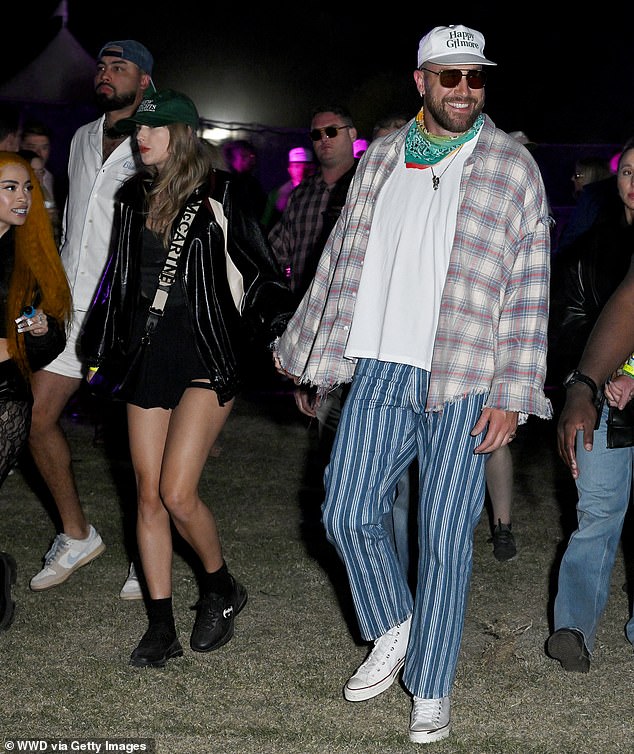 The couple were spotted enjoying the California music festival on Saturday evening