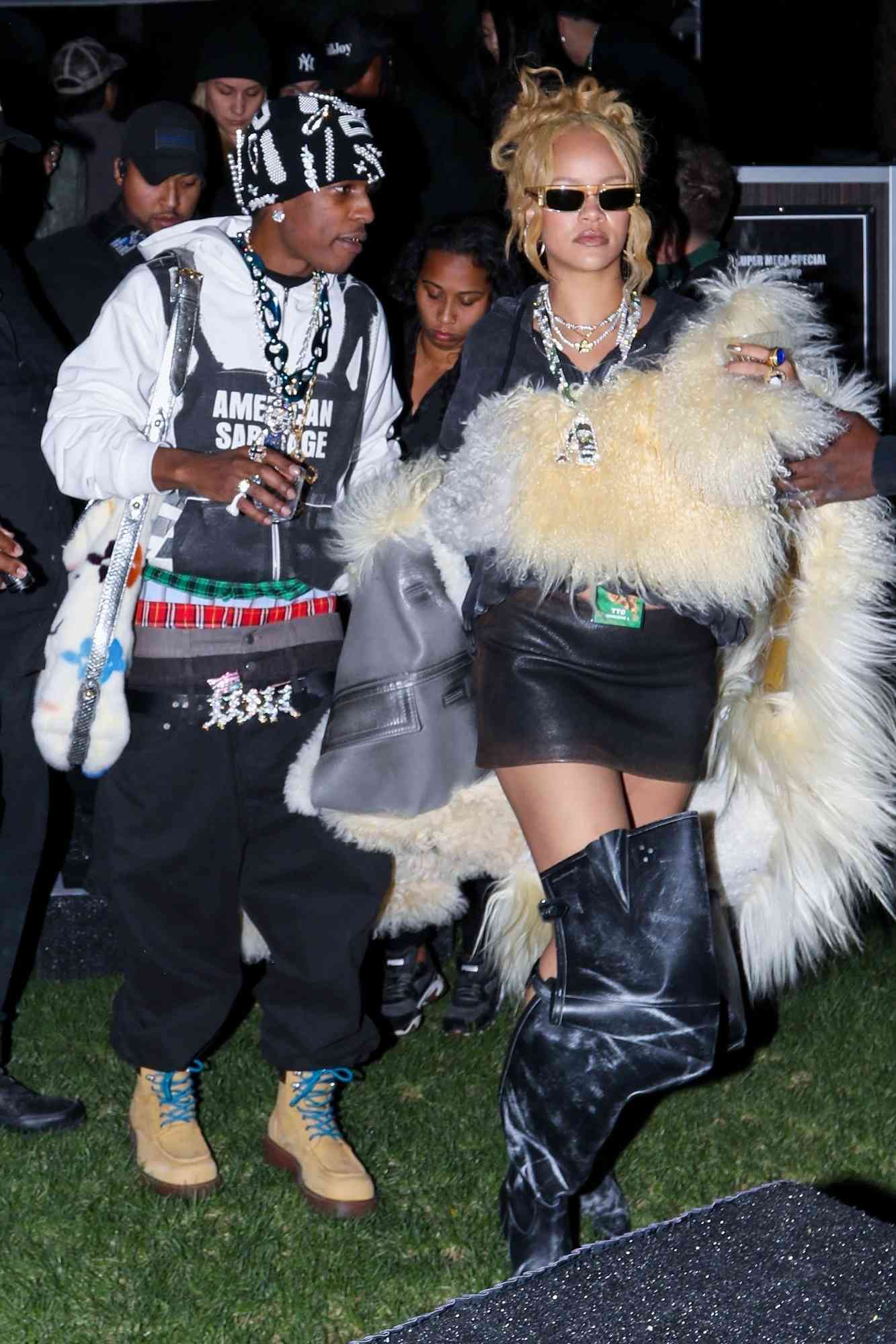 Rihanna and A$AP Rocky Watch Tyler the Creator's Coachella Set