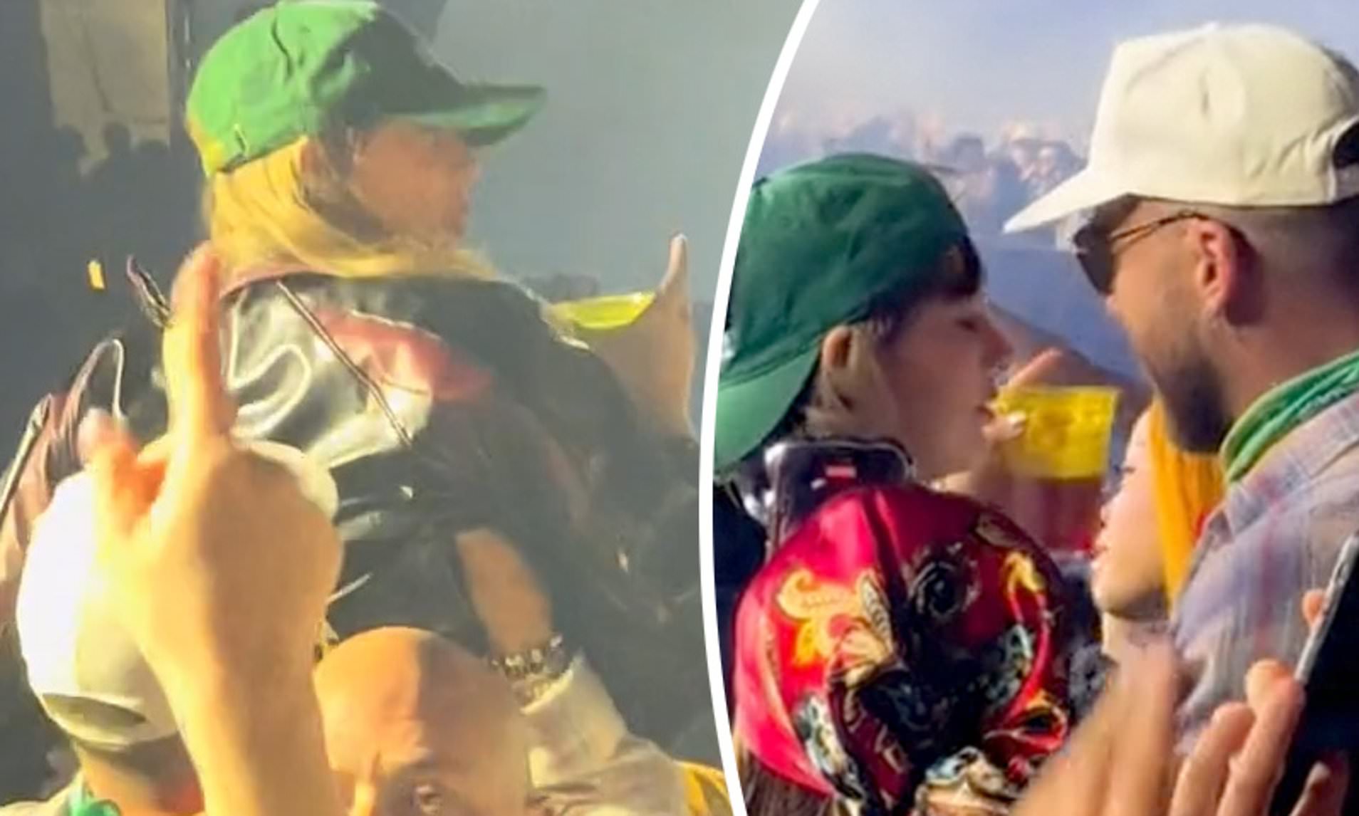 Justin Bieber kisses Jaden Smith on the neck during affectionate encounter at  Coachella in viral video - Daily Mail