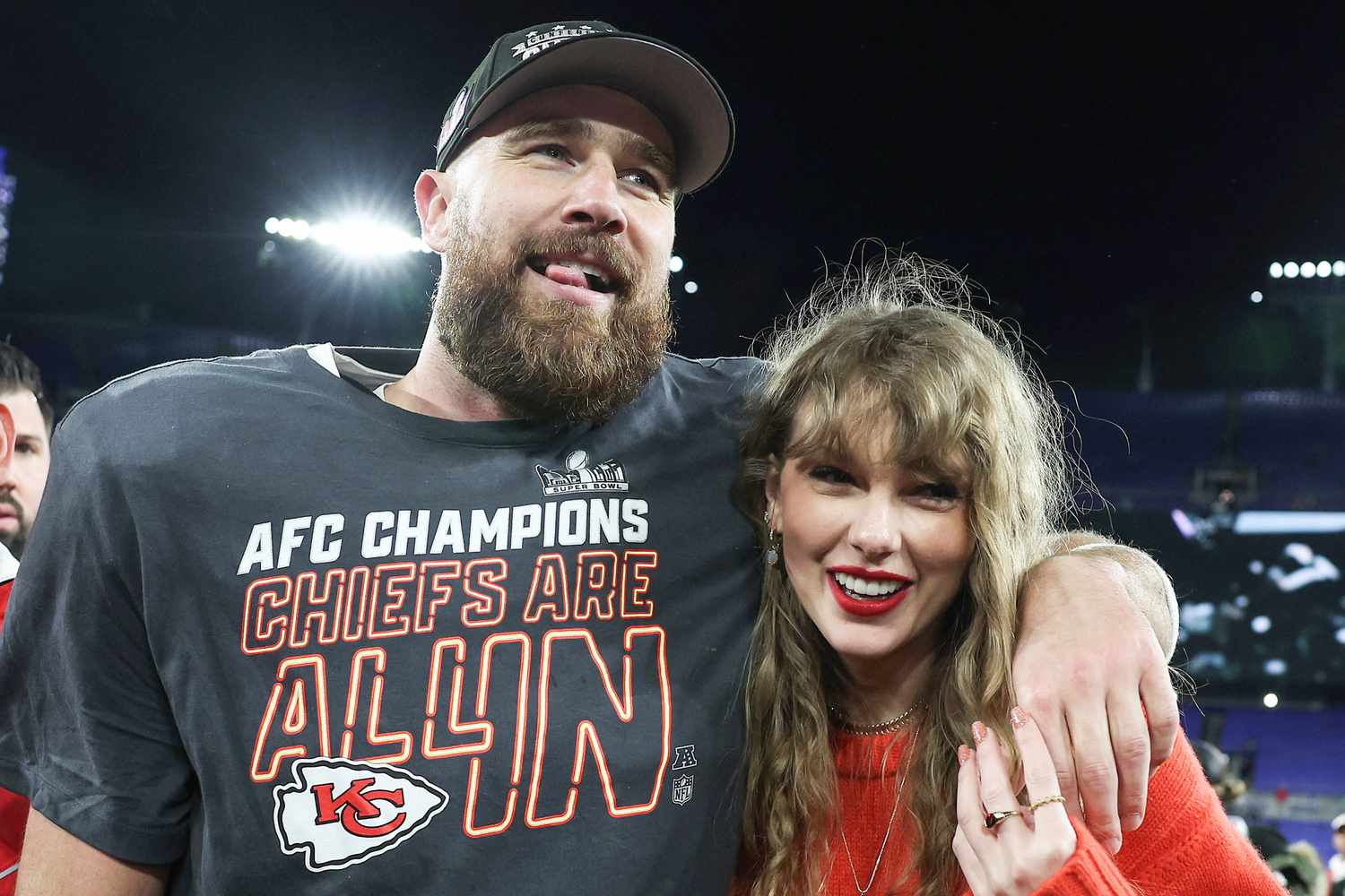 Travis Kelce Lifts Taylor Swift into the Air During Coachella Trip