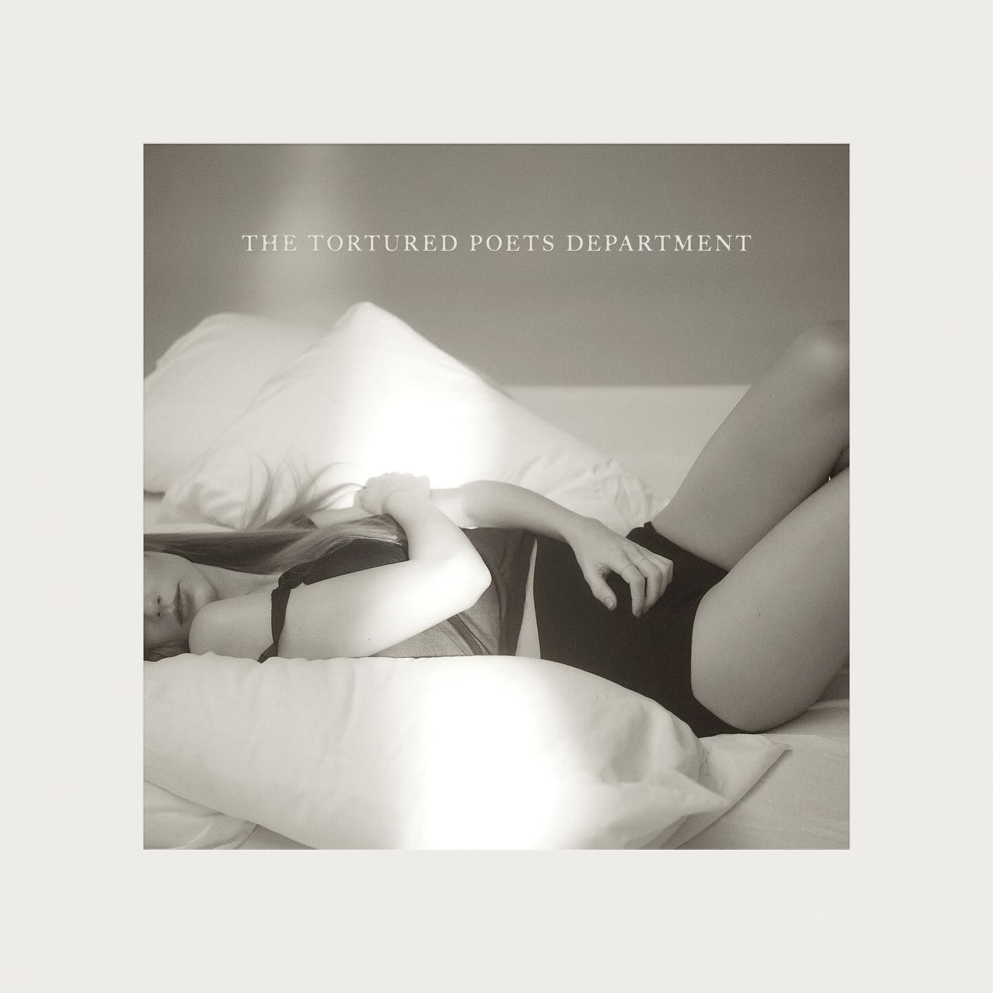 Taylor Swift's new cover art for "The Tortured Poets Department."