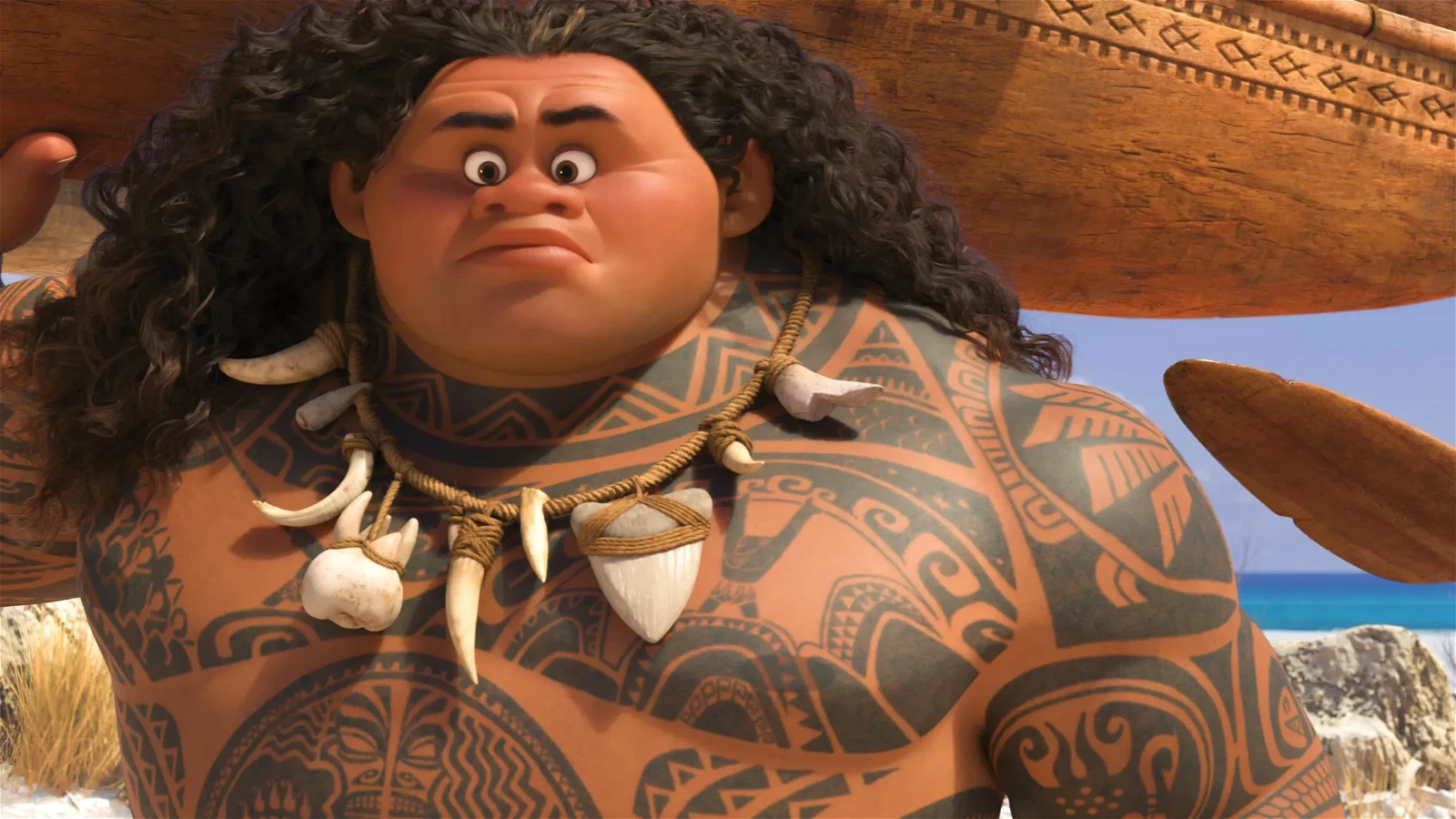 Dwayne Johnson as Maui in Moana