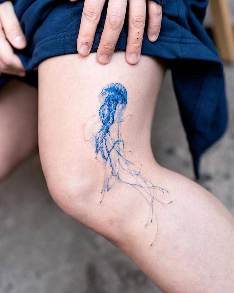 Blue Tattoos by Pokhy