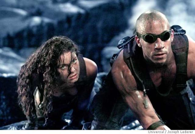 Vin Diesel shows off the script for 'Riddick 4'