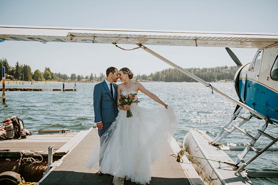 Desination Elopements via Floatplane or Boat - Sunshine Coast BC