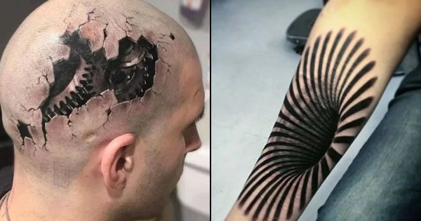 Ditch Boring Tattoos & Check Out These Mind-Boggling 3D Tattoo Designs To  Add A 'New Dimension' - ScoopWhoop