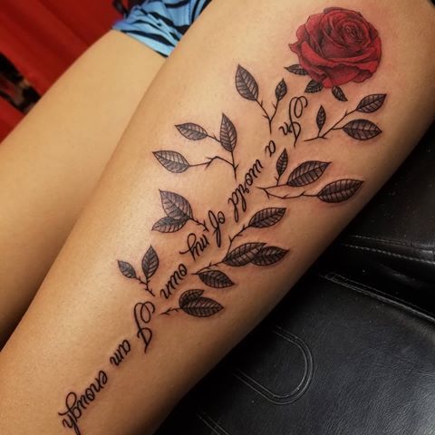 Clover and Vines Tattoo for Women