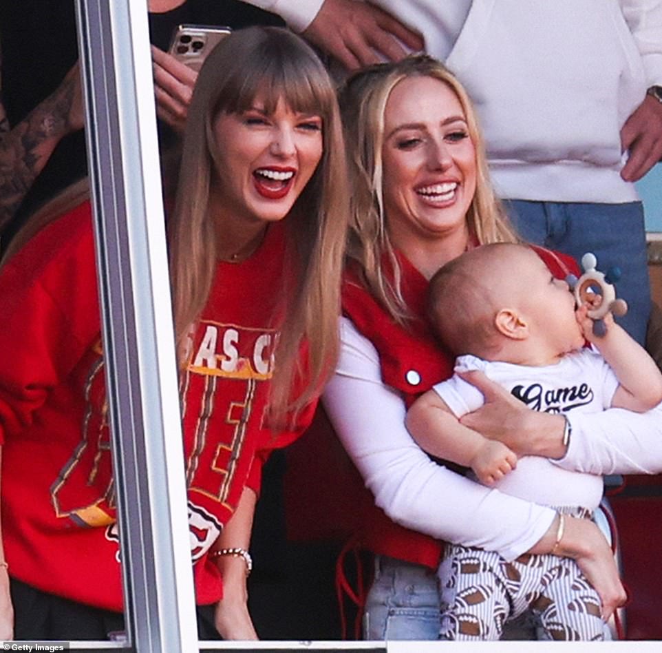 Taylor Swift paid a visit to her new BBF Brittany Mahomes on Tuesday in Kansas City