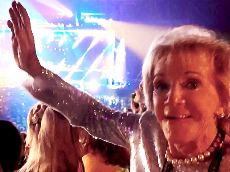 Strong enjoyed every moment of the Taylor Swift concert in Paris. Courtesy of Jennifer Strong