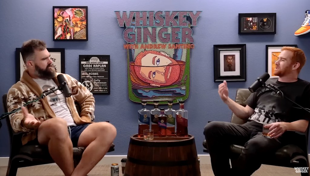 Jason Kelce on the "Whiskey Ginger" podcast 