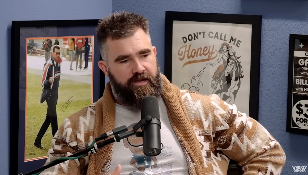 Jason Kelce on the "Whiskey Ginger" podcast 