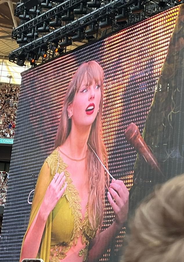 Fans cheered for more than two minutes at Wembley tonight, leaving the singer speechless