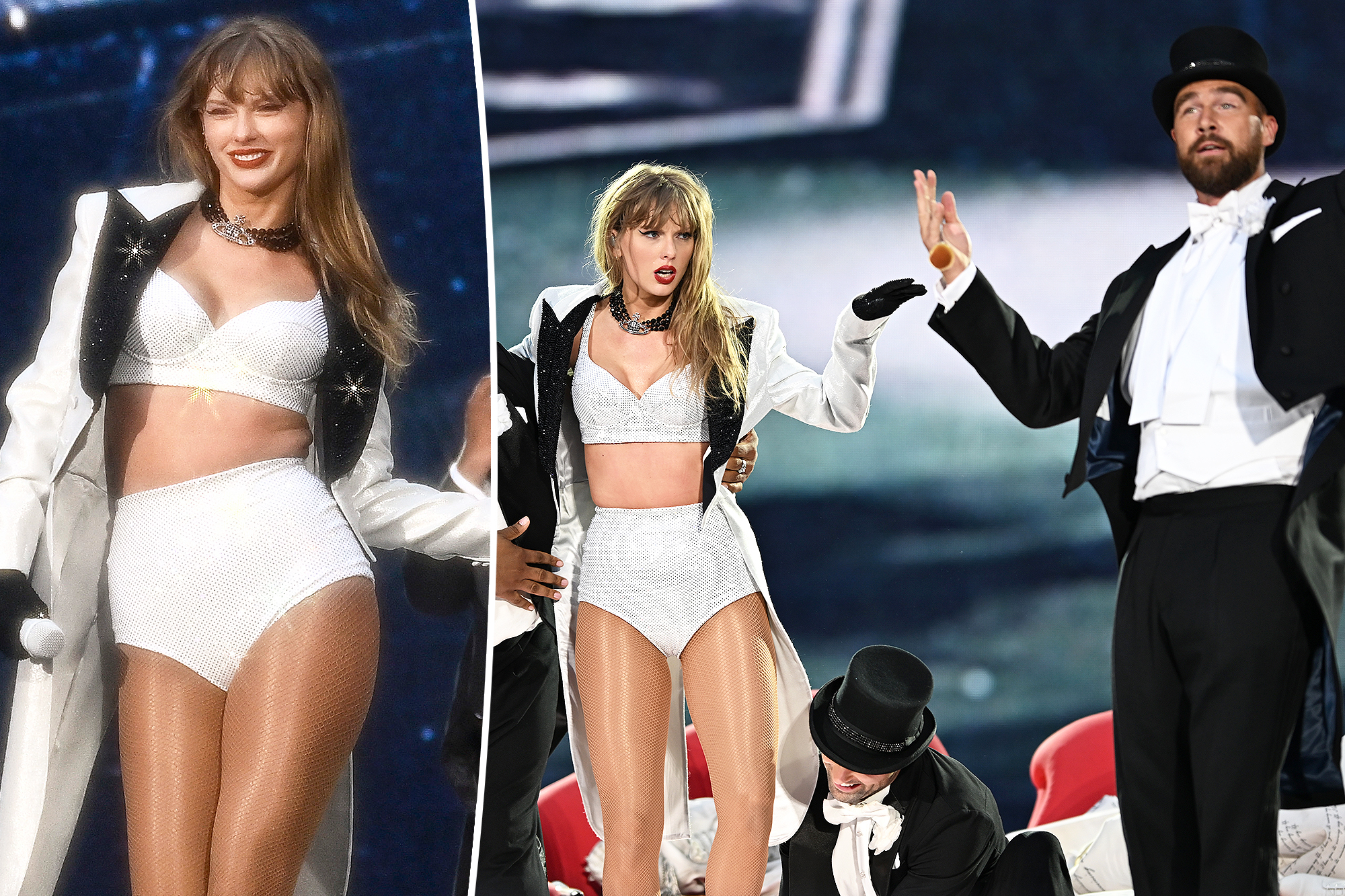 Taylor Swift brings Travis Kelce onstage as surprise guest during London  Eras Tour