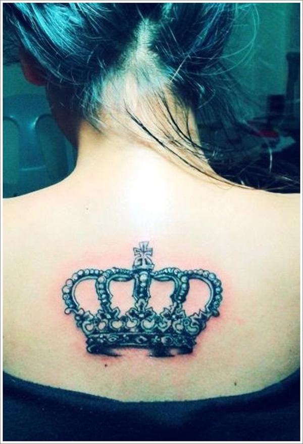 Crown Back Tattoo