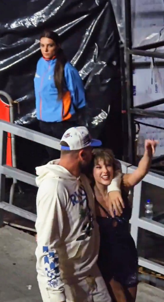 Travis Kelce and Taylor Swift PDA