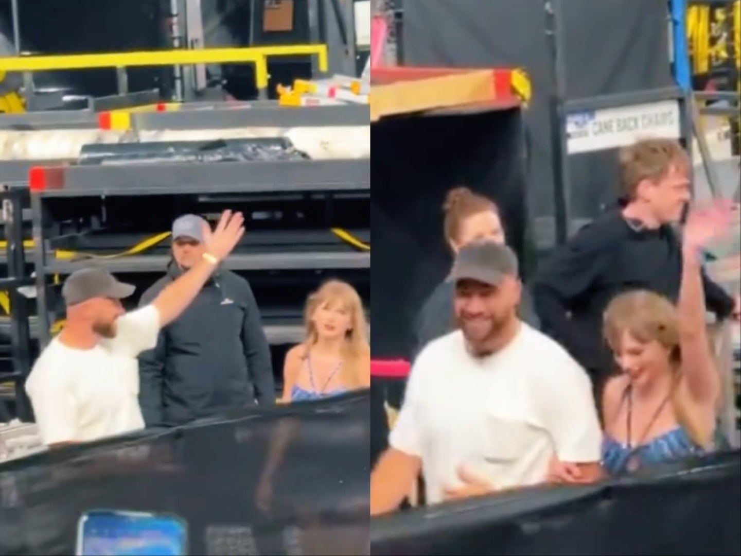 Travis Kelce hypes up Taylor Swift for the crowd as they leave Dublin  concert | The Independent