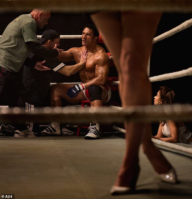 The WWE star previously made his debut as the retired mixed martial artist when the first still from the Benny Safdie flick dropped earlier this week