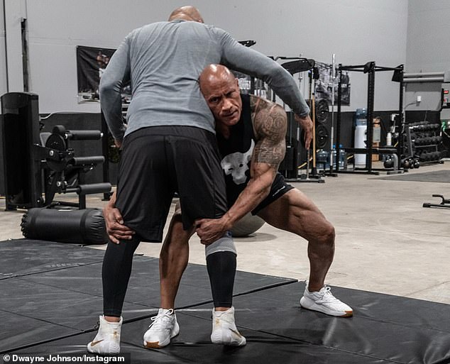 Kerr, now 55, has been helping Johnson prepare to play him more authentically by joining him at his MMA training camp where he's been 'a total student of the game, absorbing and learning as much as I can, day by day'