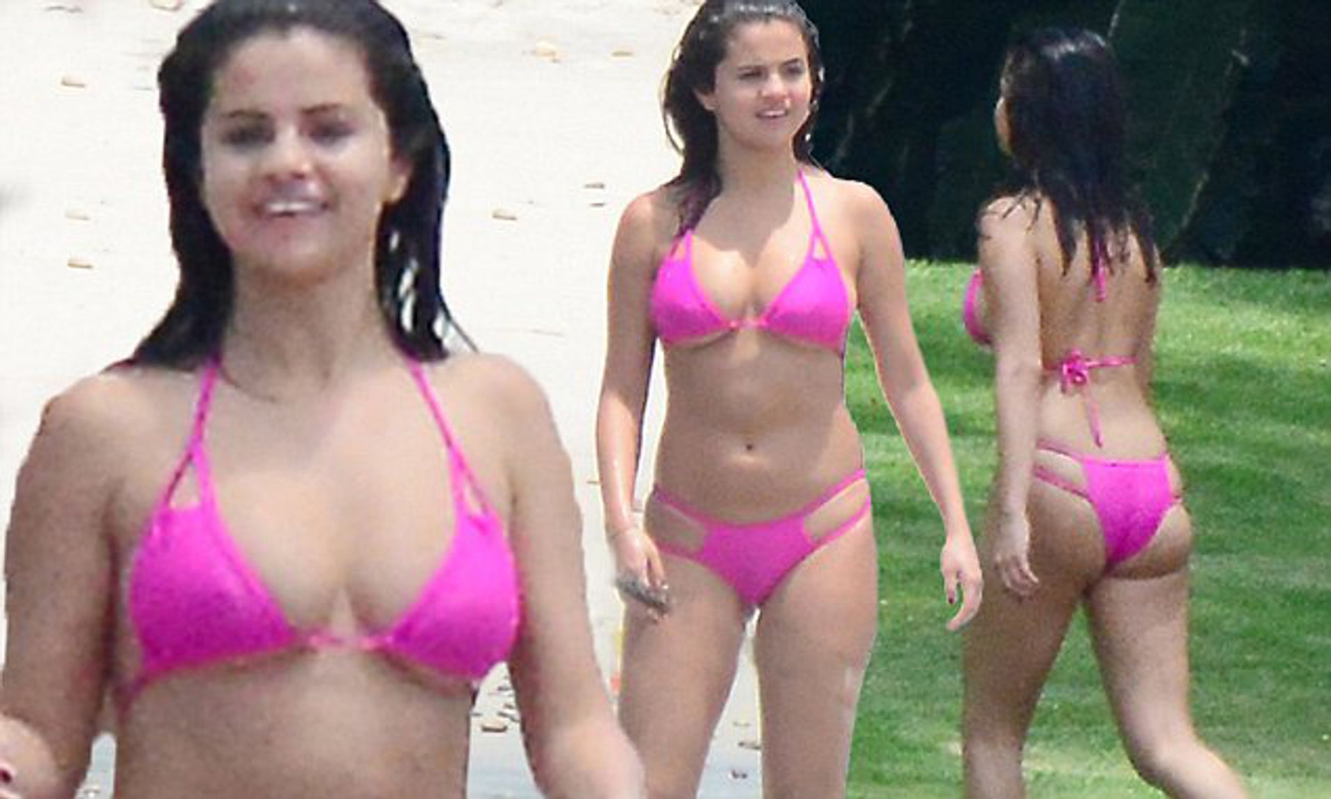 Selena Gomez in bikini lets her hair down on Mexican holiday with pals |  Daily Mail Online