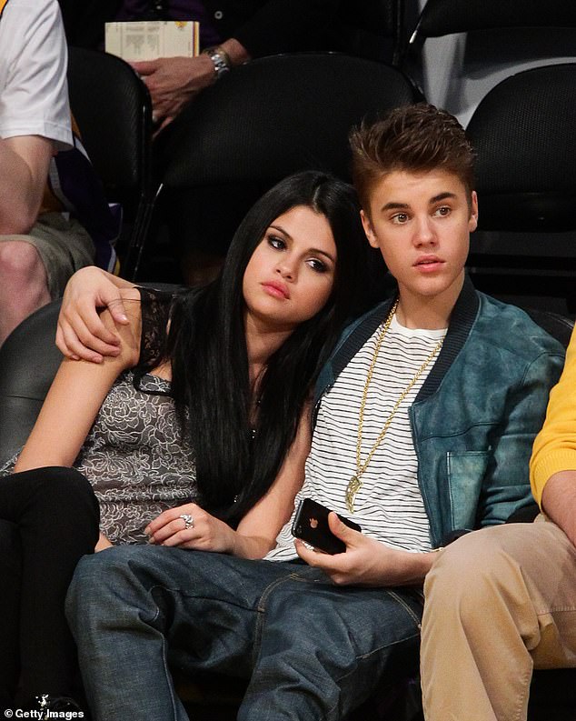 Former flame: At the time Selena had split from on/off again ex Justin Bieber, 28, after a brief reunion; Pictured 2012