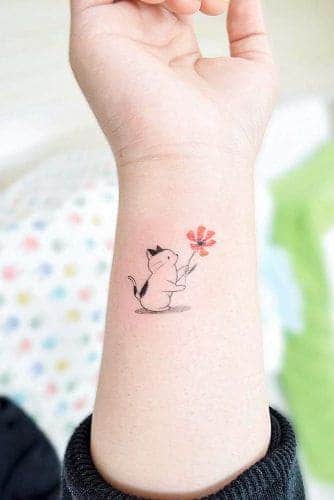 Hình Xăm Con Mèo Thần Tài Đẹp [213+ Tattoo Mèo Mini]