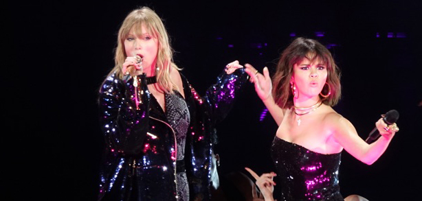 Taylor Swift is Joined by BFF Selena Gomez During Reputation Tour Show! | Reputation  Tour, Selena Gomez, Taylor Swift | Just Jared Jr.