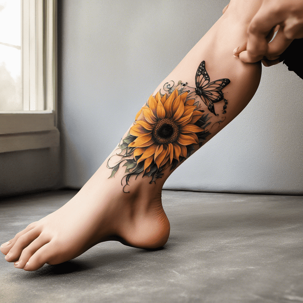 95 Sunflower Tattoo Ideas Created with Ai | artAIstry