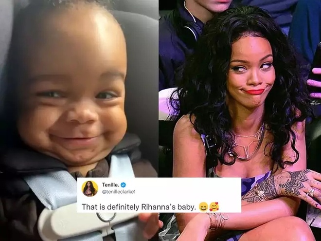 Rihanna shows off her first son's appearance for the first time, just one moment is enough to cause a storm on social media - Photo 3.