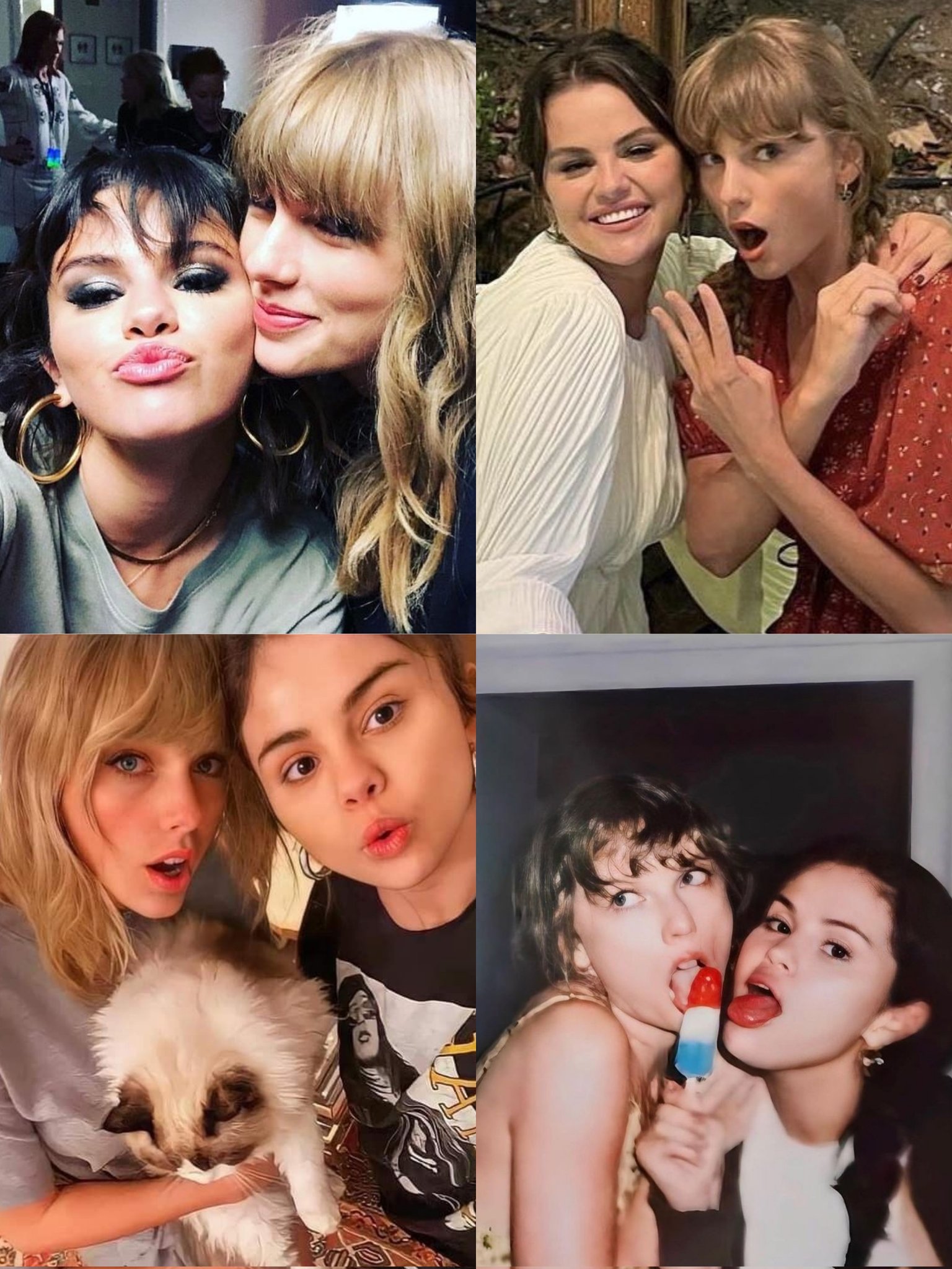 𝕱𝖑𝖔𝖗𝖊𝖓𝖈𝖎𝖆 on X: "Selena Gomez y Taylor Swift se conocieron en el  concierto de los Jonas Brothers, cuando ambas eran novias de Nick y Joe.  Selena dijo que lo único bueno de