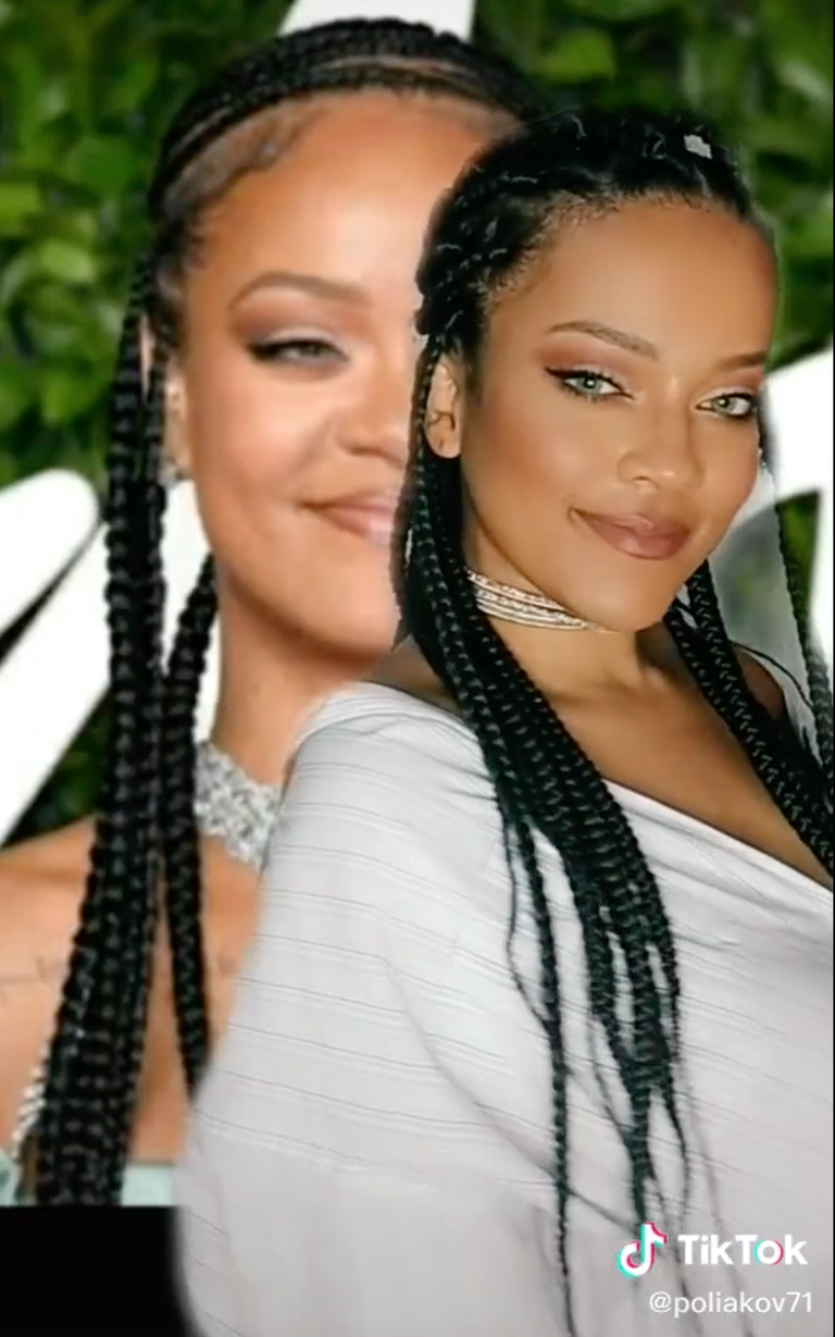 rihanna and her lookalike